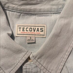 Tecovas Light Gray Button-Up Shirt